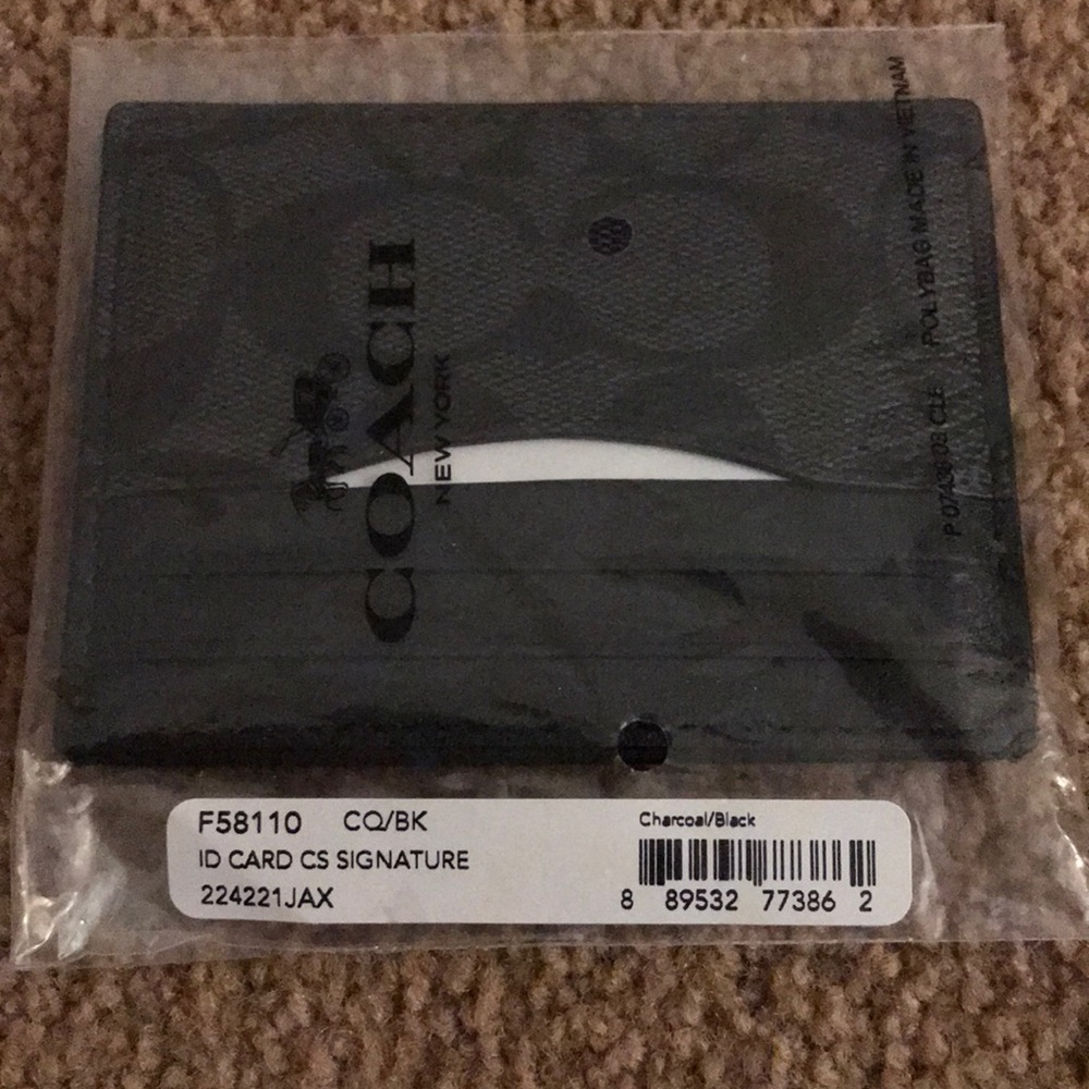 Coach ID/credit card case